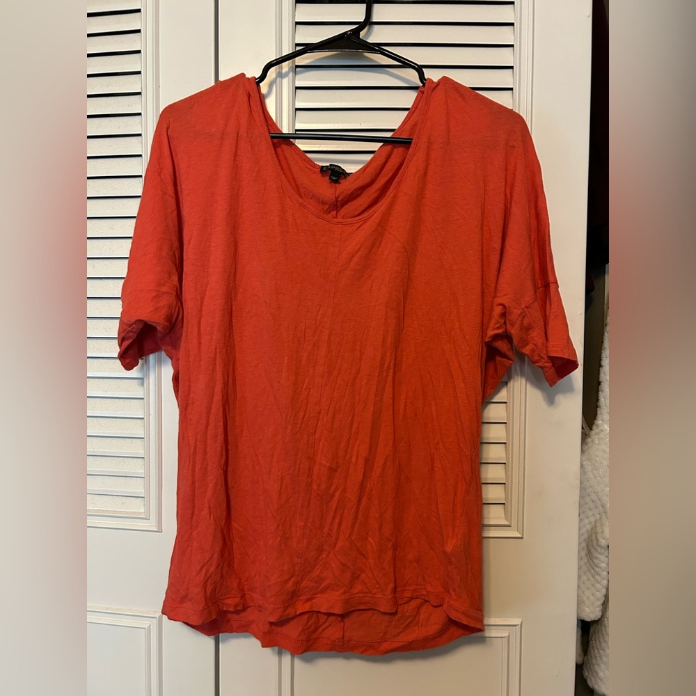 Casual Red/Orange Women's Top